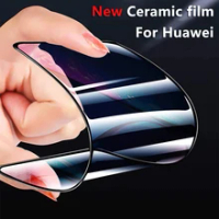 เซรามิคป้องกันฟิล์มสำหรับ Huawei Nova 3 3i 4 5i 5Z 5T Pro 6 7SE P สมาร์ท2021เต็มรูปแบบป้องกันหน้าจอความเหนียว Anti-Broken