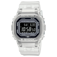 CASIO 卡西歐 G-SHOCK 男錶 電子錶 橡膠錶帶 半透明 漸變配色 藍牙 防水200米 DW-B5600(DW-B5600G-7)