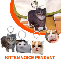 พวงกุญแจแมว Brainrot ฮาๆ สำหรับกระเป๋า อุปกรณ์เสริม OIIA OIIA เมม UIA Meow พร้อมเสียง Q4Q6