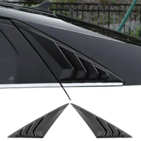 Window Louver for Hyundai Elantra Avante CN7 Quarter Side Scoop Cover Vent Black Spoiler 2020 To 2022 Decorative Accessories