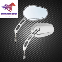 Motorcycles 8mm Rear View Side 360° Mirrors Moto Accessories For Harley Davidson Touring Road Glide Street Glide Sportster 84-24
