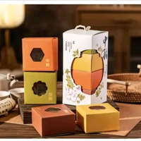 Box Mooncake Sekat 4 Box Mooncake 100gr isi 4 Box Mooncake 150gr Box Mooncake Case 8cm Box Mooncake 