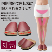 【O型腿矯正機能室內鞋】日本 Sliet O-Type 美腿養成室內拖鞋 足弓拖鞋 骨盆訓練拖鞋 體態雕塑(兩色任選)