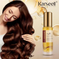 Karseell 50ml Moroccan Argan Oil for Hair Healing Cold Pressed Weightless Argan Oil Hair Serum for D