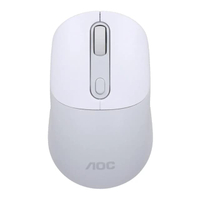 เมาส์ออปติคอลไร้สายแบบชาร์จไฟได้สองโหมด รุ่น MS300 สีขาว