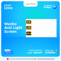 Wanbo HD Anti-Light Curtain Projector Screen 100 Inch 16:9 Portable
