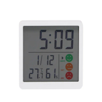 時間溫濕度計(溫度計 溼度計 小時鐘 時間溫度計 時間顯示器 電子式溫濕度計)