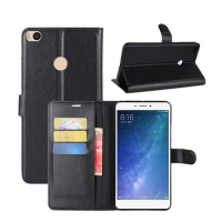 For Xiaomi mi max 2 Case Hight Quality Flip Leather Phone Case For Xiaomi mi max 2 Book Style Stand Cover For Xiaomi max 2