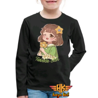 Kaos anak perempuan Free Nama Atasan lengan panjang Twinkle Star Fashion