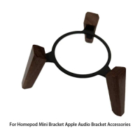 For Homepod Mini Bracket Apple Audio Bracket Parts Wood Base Apple Multifunctional Desktop Anti-Slip Bracket