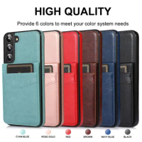 50pcs Leather Case for Samsung Galaxy A71 A51 A12 A52 S22 S21 S20 S10 Plus Ultra FE Wallet Cover with Cards Holder Phone Cases