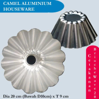 Cetakan Brioche Wave Alum Pilar Press Camel 20 cm x T 8,5 cm (Pilar) Terlariss!!!!!!!