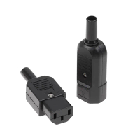 1PC 16A 250V Kabel penyambung Plug Lurus C13 C14 Lelaki Plug Lelaki Plug Rewirable Power Connector 3