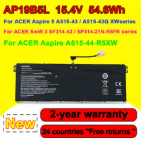 15.4V 54.6Wh AP19B5L For Acer Aspire 5 A514-53 A515-44 7 A715-41G Series KT.00405.010 Laptop Battery