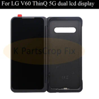 original For LG V60 LCD Display Touch Screen Digitizer Assembly Secondary Screen For LG V60 ThinQ 5G dual screen lcd display