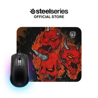 SteelSeries x Alter Ego eSports QcK Medium + Rival 3 RGB Gen 2 Limited Bundle Black