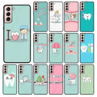 Cute Wisdom Teeth Dentist Tooth Love Clear For samsung Galaxy S24 ULTRA S23PLUS S21 S20fe S20ULTRA S21Fe S22PLUS S23ULTRA cases
