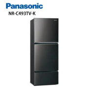 【Panasonic 國際牌】496公升無邊框鋼板三門變頻冰箱 NR-C493TV-K