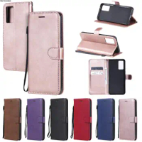 Luxury Wallet Flip Case For Vivo V21 5G Cover Leather Solid color Magnetic funda VivoV21 V 21 V2050 lanyard Phone on Shell Coque