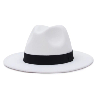 17 Colors Men Women Winter Jazz Hat Classical Wide Brim Belt Fedora Hat Trilby Hats Big Size Party H