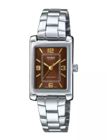 CASIO Women LTP-1234DD-5A Silver Brown