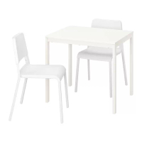 VANGSTA/TEODORES 一桌二椅, 白色/白色