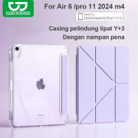 GOOJOODOQ 5-in-1 Folding iPad Case Multi-Angle Viewing Slot Waterproof For iPad Air 4 5 6 10th iPad 
