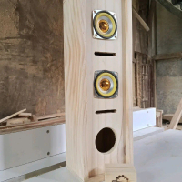 Box speaker tower 2inch jati belanda