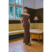 ANAIN - Ceylon Dress Brown S