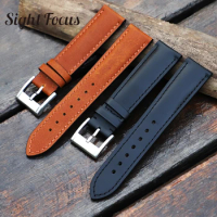 20mm 22mm Calfskin Leather Watchbands for Hamilton Breitling Zenith Oris Omega 8800 Blancpain Watch Strap Replacement Watch Band