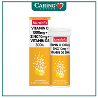 KORDEL'S VIT C 1000MG+ZINC 10MG+VIT D3 500IU EFFERVESCENT 10S