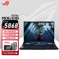 ASUS ROG Zephyrus Duo 16 Gaming Laptop AMD Ryzen 9 6900HX 32G 4Tb SSD RTX3080-8G QHD16:10 165Hz Screen E-sports Computer