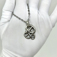 PRE-OWNED HERMES FINE JEWELRY NECKLACE CHAIN D'ANCRE ENCHAINEE PENDANT 16.7G (RUUS/TEXNY)