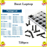 Terlaris - HappyJKT99 Baut Laptop Notebook 720PCS Set Skrup M1.4 hingga M3 Series 24 Ukuran untuk AS