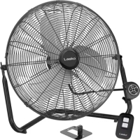 High Velocity Fan with QuickMount for Floor or Wall Mount Use, 3 Powerful Speeds, Remote Control