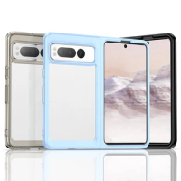 For Google Pixel Fold Case Google Pixel Fold Cover Shockproof Silicone + PC Protective Phone Back Co