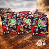 Mainan Motor Cross - Suspensi Asli, Ban Cadangan, Free Obeng