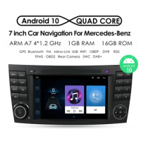 For Mercedes Benz W211 2002-2009 Android 10 Quad Core Car Media Player Radio GPS WIFI Bluetooth Steering Wheel Control