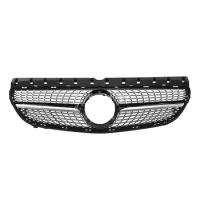 Black Front Mesh Front Grille Vent For Mercedes Benz W246 B200 B-Class 2015 - 2019