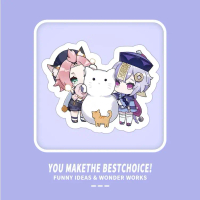 พร้อมส่ง SALE GAME Cute Genshin 60แผ่น sticker กันน้ำ สติ๊กเกอร์ ใช้ซ้ำได้ กระโปรงหลังรถ โทรศัพท์มือ
