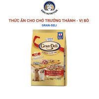 Thức ăn cho chó trưởng thành Gran-Deli vị bò, rau củ topping cá khô 700g/Túi