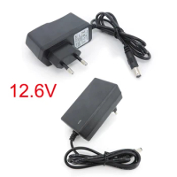 AC DC 12.6V 1A 2A charger 12 V Volt Power wall Adapter 5.5*2.5MM 12.6 V 2 A For 18650 lithium battery Pack EU US Plug J17