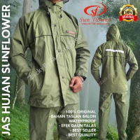 Jas Hujan Sun Flower Size Xl / Raincoat Sunflower Original Pasti Diskon