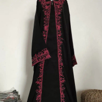 mukena abaya arab jetblack abaya PEARLY