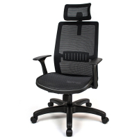 Aaronation 愛倫國度 全網布高背頭枕護腰電腦椅辦公椅(AM-842)