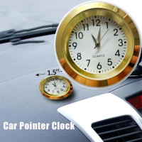 Emas Plakat Jam 3.5cm Jam Dasbor Mobil  Klasik Plakat Souvenir Jam Untuk Mobil