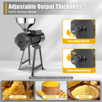 1500W 110V Grinder Mill Electric Grain Corn Wheat Feed/Flour Dry Wet Cereal Machine
