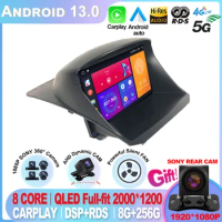 For Ford Fiesta 2009 - 2017 Android 13 Car Radio 2 Din Multimedia Stereo Carplay Navigation GPS Car No DVD Player Qled Screen