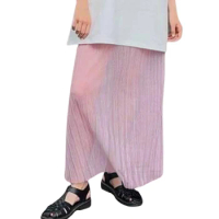 Women's Sheer Mesh Long Skirt Summer Solid Color High Waist Skirt Y2k Young Girls See-through Skirts