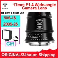 TTArtisan 17mm F1.4 Wide-angle Camera Lens APS-C Manual Focus Mirrorless Camera Lens For Sony E Nikon Z50 Canon Fujifilm